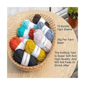 SDJNLXS Kit de ganchillo de 50 piezas para principiantes_2