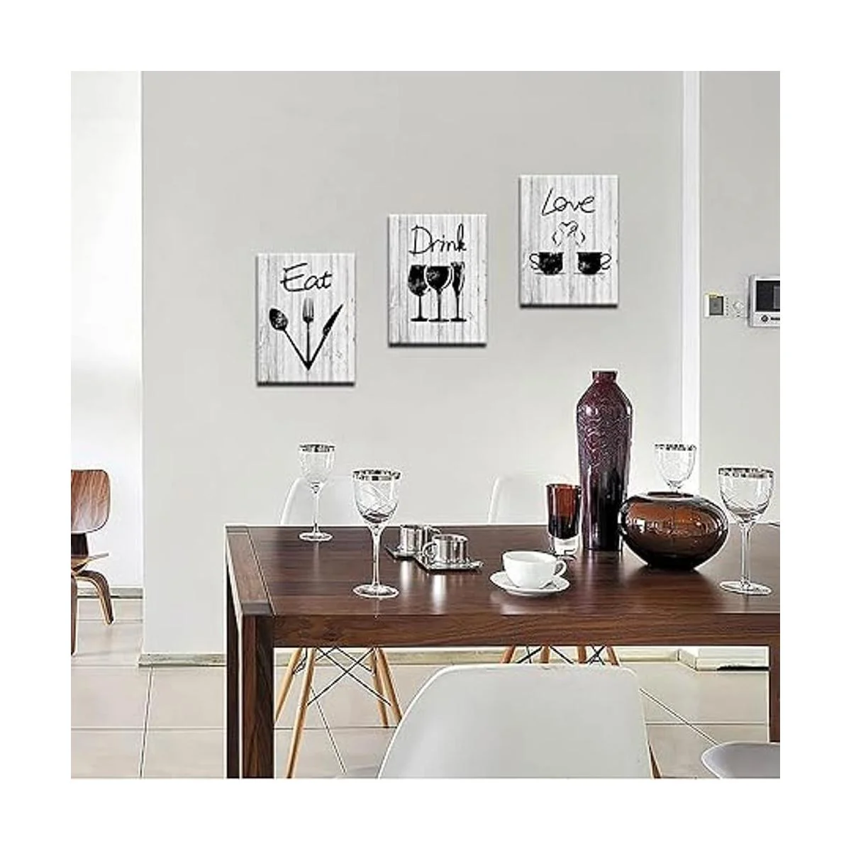 OuElegent Lienzo de cocina arte de pared letrero de_5