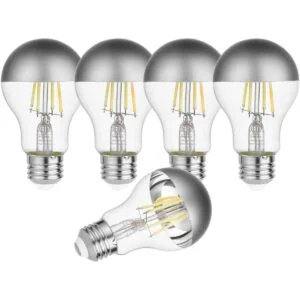 KarlunKoy Bombillas LED de media cromada regulables de 6_1