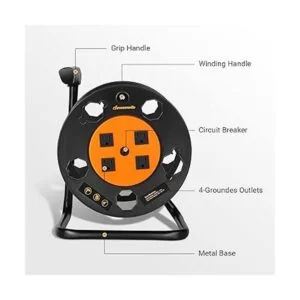 DEWENWILS Carrete de almacenamiento de cable de extensión_2