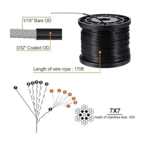 UGarden Juego de luces para colgar con cuerda de alambre_2