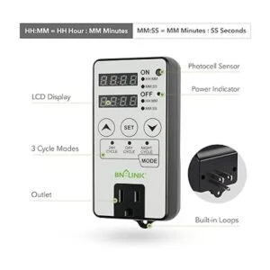 BNLINK Temporizador digital intermitente de ciclo de_2