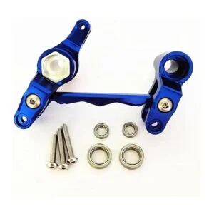 Montaje de dirección de aluminio azul para Traxxas 110_2