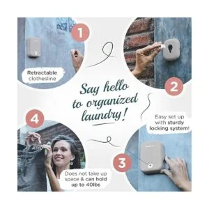 GorillaLine Tendedero retráctil para interiores y_2