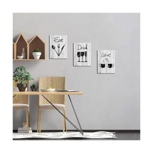 OuElegent Lienzo de cocina arte de pared letrero de_3
