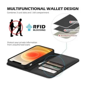 SHIELDON Funda para iPhone 13 Mini 5G cuero genuino_3