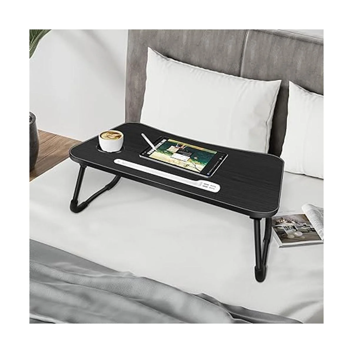 Escritorio de cama para laptop mesa plegable portátil con_6