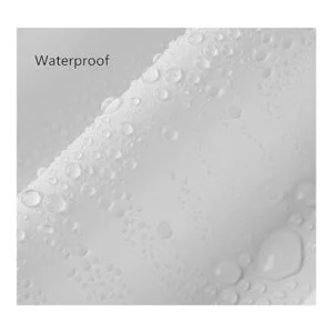 DM Cortina de ducha de 180 x 70 pulgadas forro blanco_4