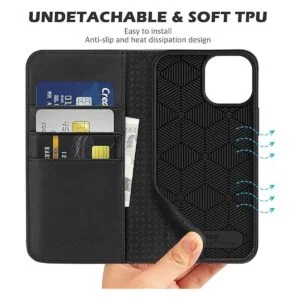 SHIELDON Funda para iPhone 13 Mini 5G cuero genuino_5
