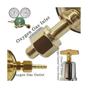 Regulador de oxígeno KLLsmDesign de gran calibre de tanque_5