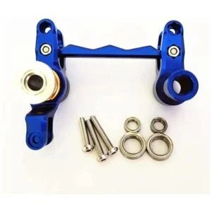 Montaje de dirección de aluminio azul para Traxxas 110_3