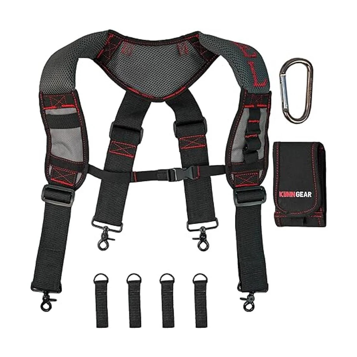 KUNN Arnés de gel para cinturón con 4 trabillas para_2