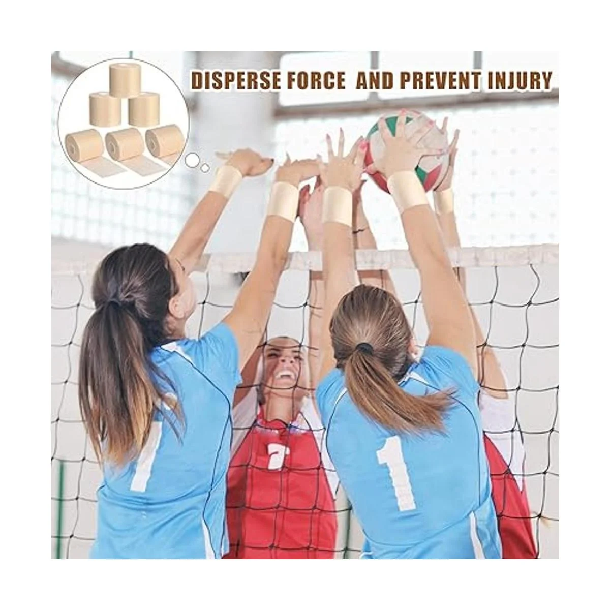 12 rollos de cinta adhesiva para deportes de espuma para_6