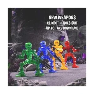 Zing Klikbot Juego completo de 4 figuras de acción con_5