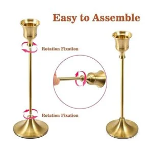 Bochino Candelabros cónicos juego de 6 portavelas de_3