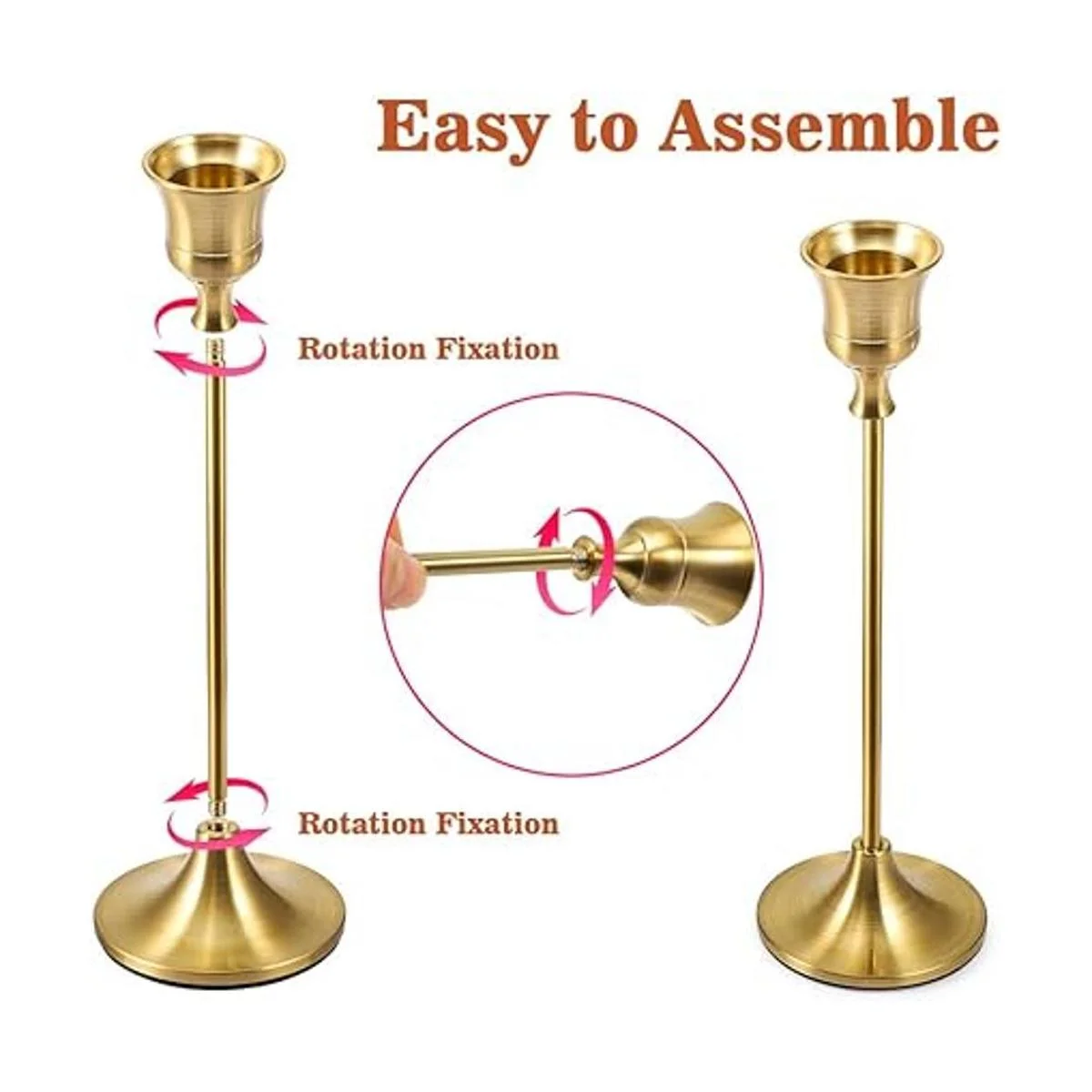Bochino Candelabros cónicos juego de 6 portavelas de_3