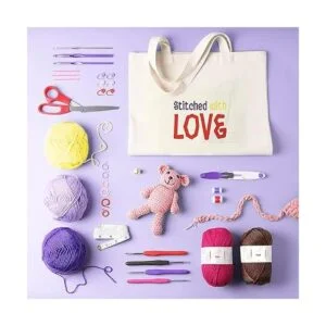 Kit de ganchillo de 73 piezas con ganchillo juego de hilo_4