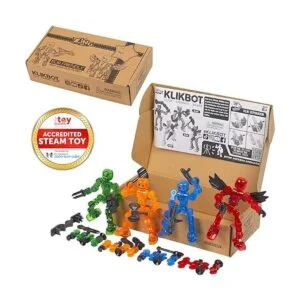 Zing Klikbot Juego completo de 4 figuras de acción con_2