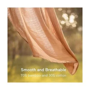 Momcozy Mantas de muselina para envolver bebés suaves y_2