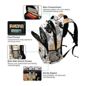 Linda mochila escolar para niños y niñas mochila portátil_5