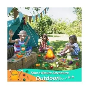 MITCIEN Juguetes de camping para niños simulan fogata_3