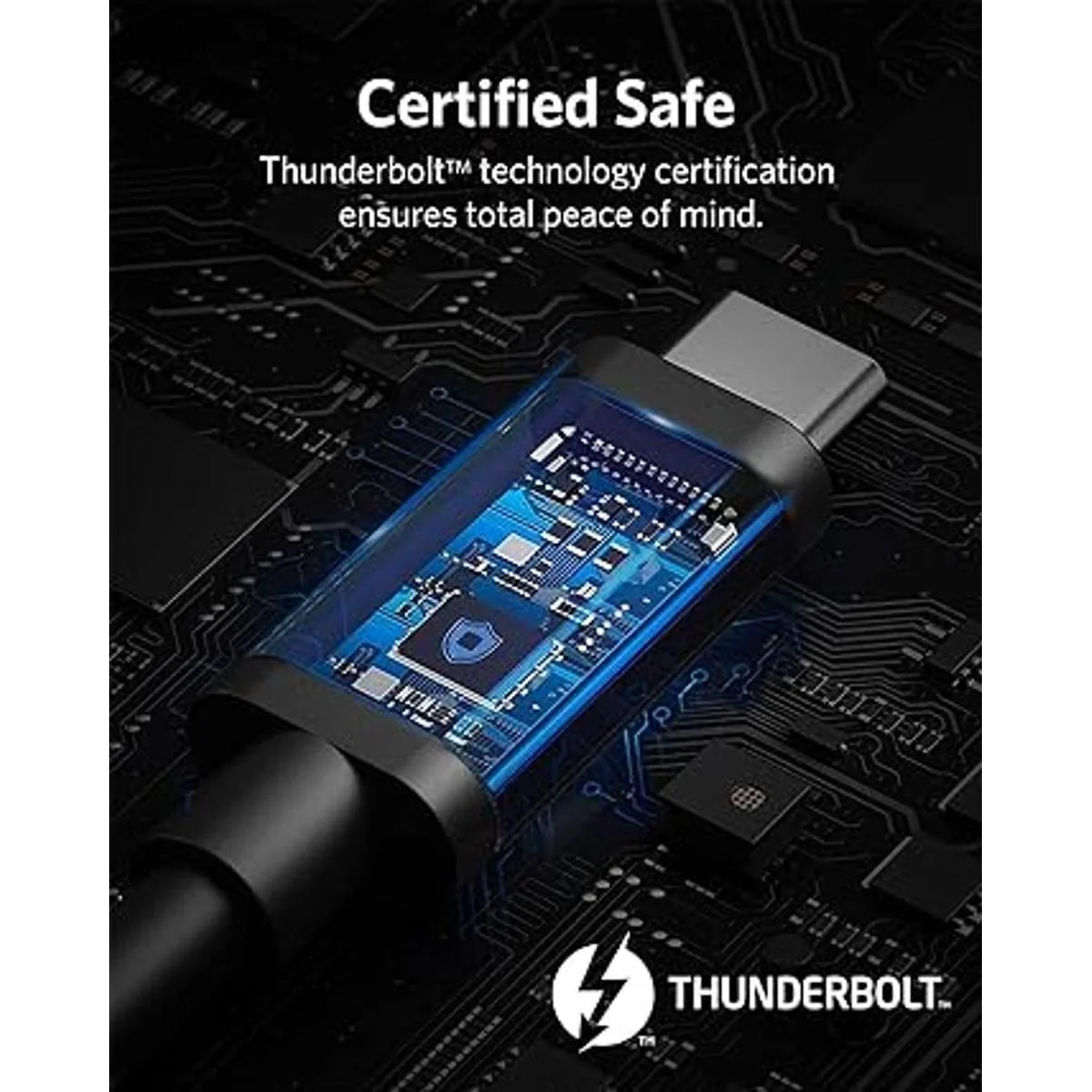 Anker Cable Thunderbolt 4 de 2.3 pies soporta pantalla_2