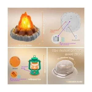 MITCIEN Juguetes de camping para niños simulan fogata_6