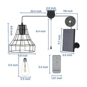 GOSUNWEY Luces colgantes solares para exteriores e_2