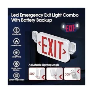 SiTiSFi Combo de luz LED de salida de emergencia con dos_2