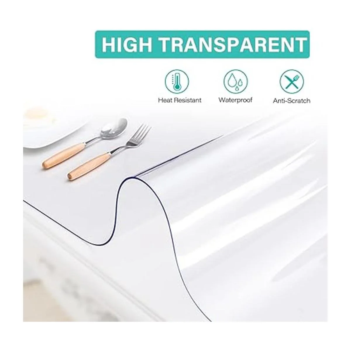 AimerGro Mantel de plástico transparente de 32 x 48_2