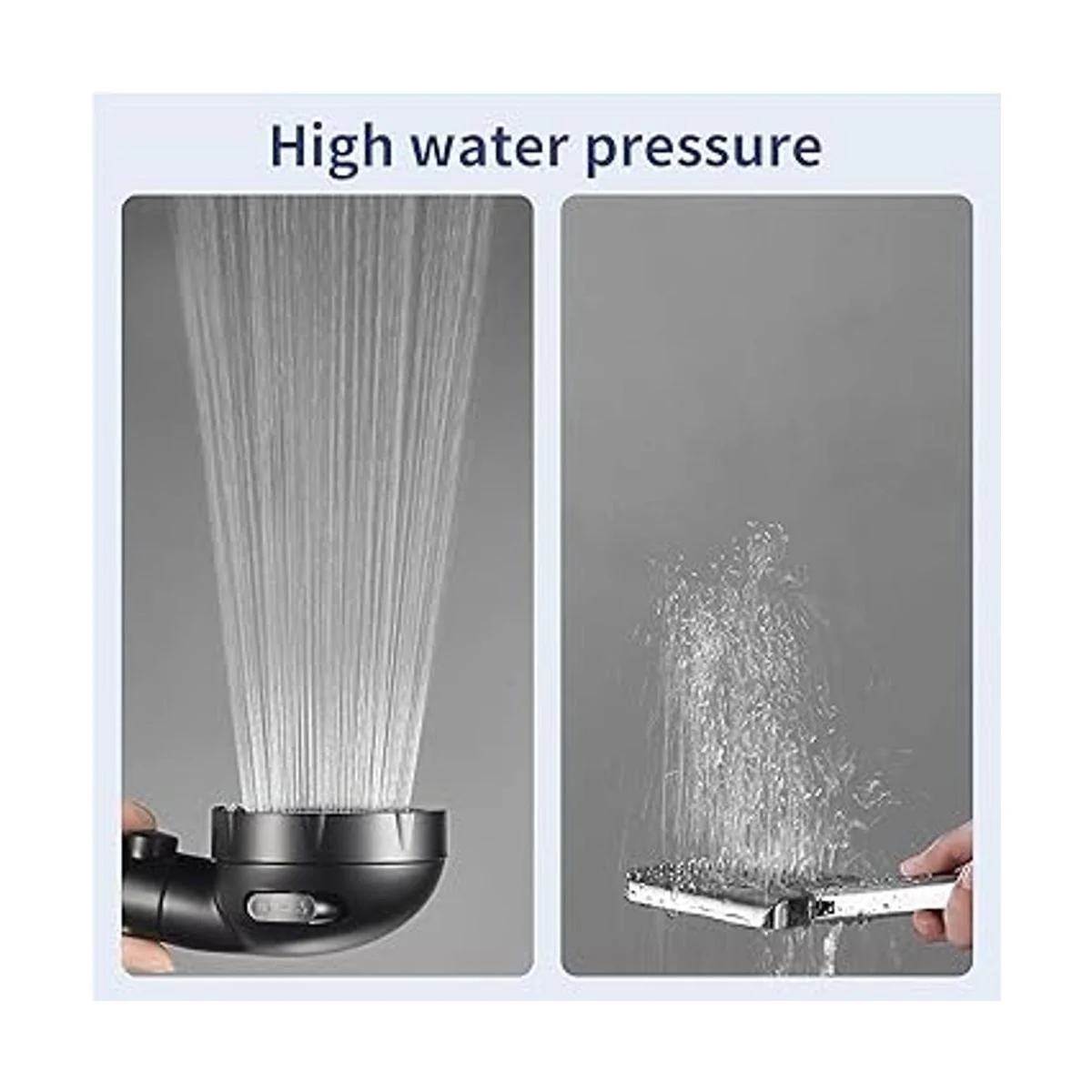 HANLIAN Cabezal de ducha de alta presión con función de_4