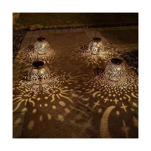 Paquete de 2 linternas solares para jardín luces_2