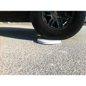 Centoco Asiento de inodoro redondo de madera color blanco_3