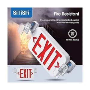 SiTiSFi Combo de luz LED de salida de emergencia con dos_3