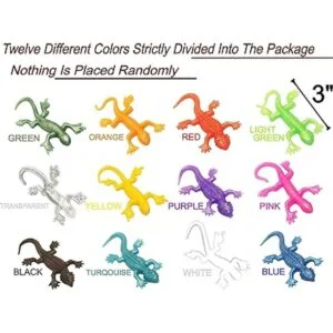 UpBrands 96 juguetes de lagartos súper elásticos de 3_2
