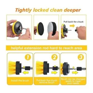 Shieldpro Juego de 45 piezas de accesorios de cepillo de_5