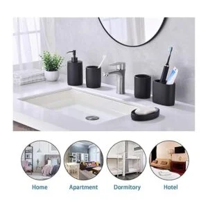 ZEXZEN Juego de accesorios de baño 5 piezas juego de_5