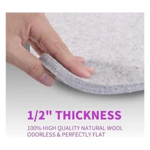 Rdutuok Alfombrilla de lana de 24.0 x 16.0 in para_4