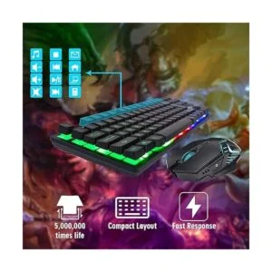 Combo de teclado inalámbrico TKL para videojuegos_3