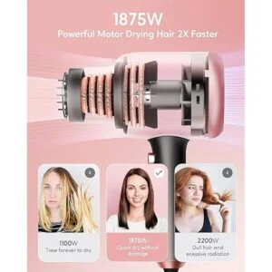 Wavytalk Secador de pelo iónico profesional con difusor y_2