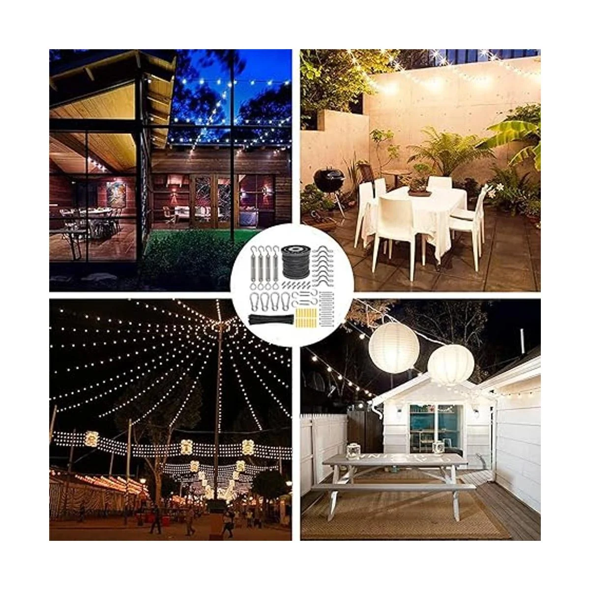 Juego de luces para exteriores kit de suspensión de luces_6