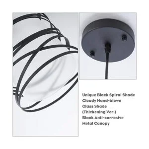 Lámpara colgante moderna de isla de cocina 6.30 pulgadas_5