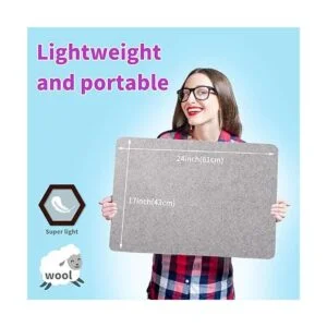 Rdutuok Alfombrilla de lana de 24.0 x 16.0 in para_5