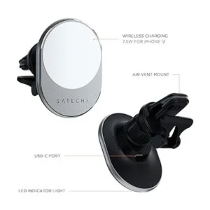 Satechi Cargador magnético inalámbrico para automóvil_5