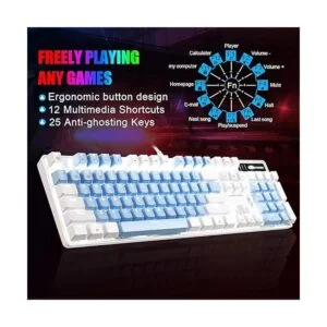 Teclado mecánico para juegos 104 teclas teclados_4