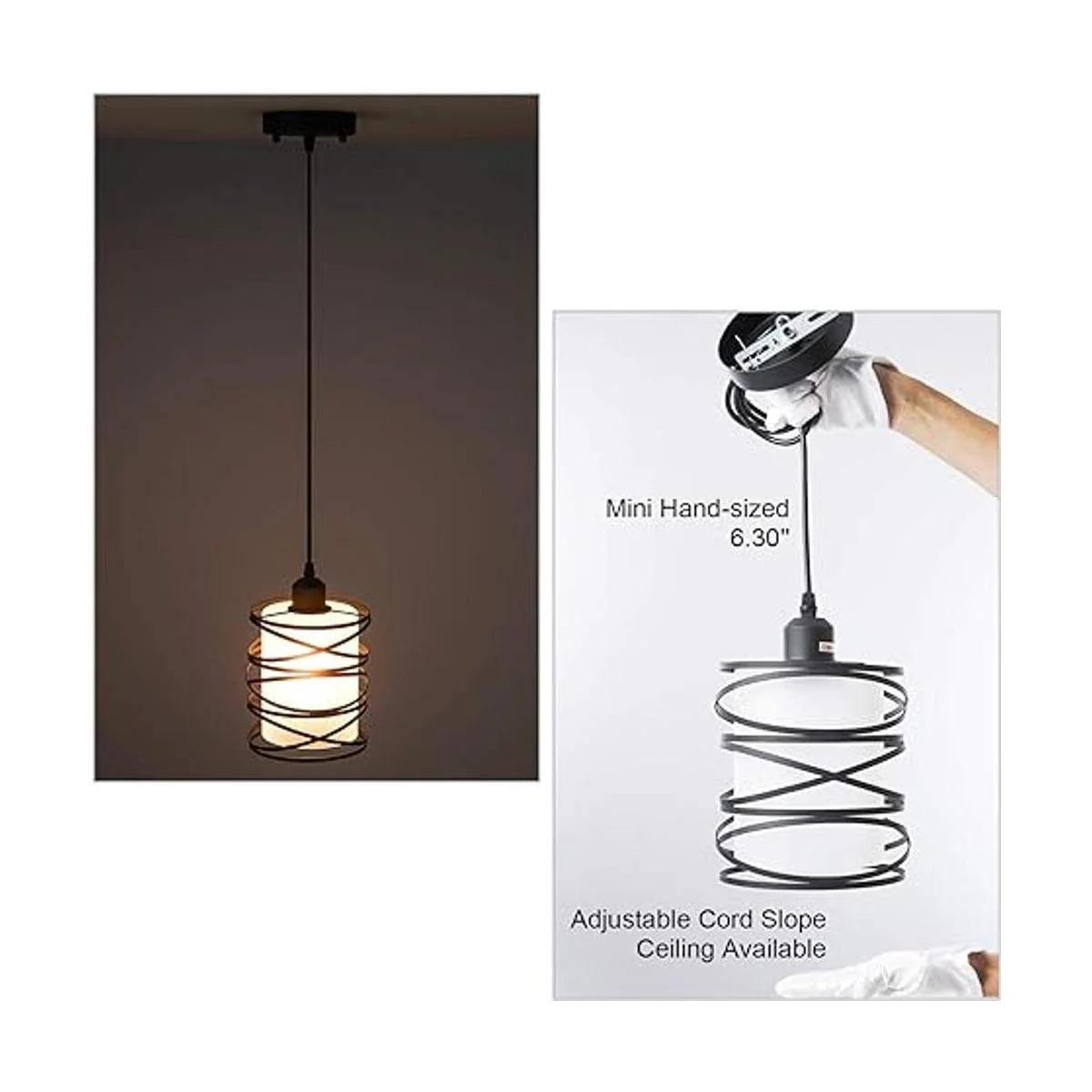 Lámpara colgante moderna de isla de cocina 6.30 pulgadas_6