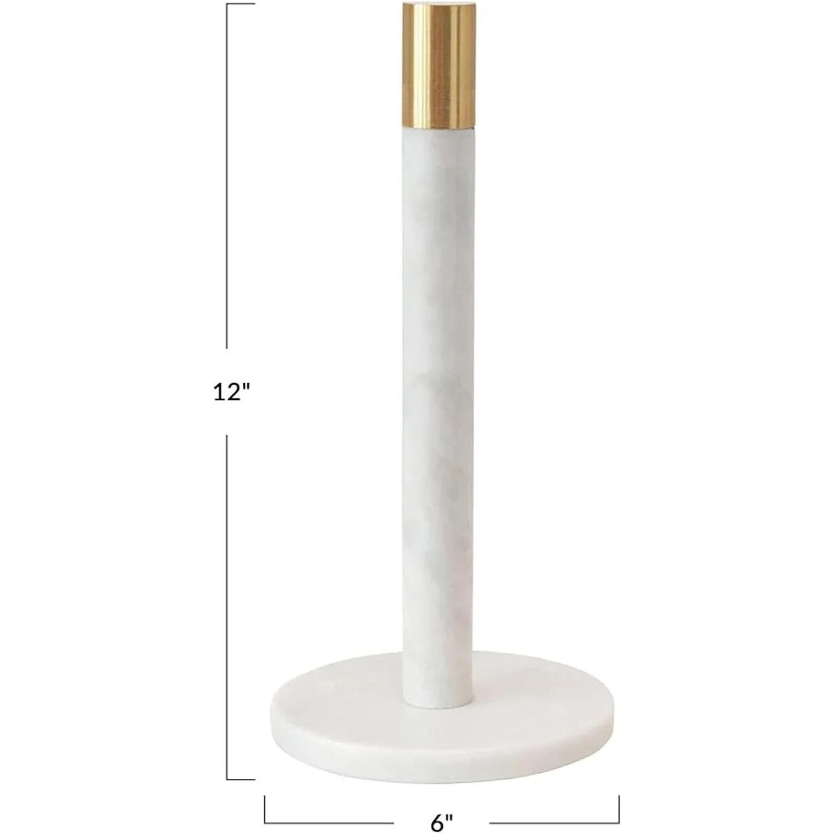 Bloomingville Toallero moderno de papel de mármol con_2