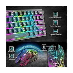 ZIYOU LANG Combo de teclado y mouse inalámbrico para_6