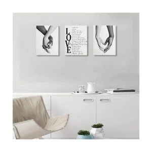 Arte de pared en lienzo para dormitorio decoración de_4