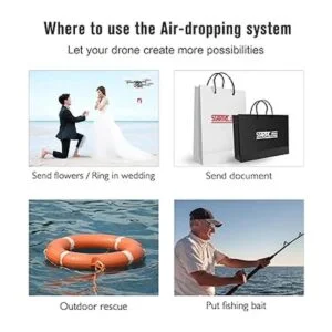 FLYDrone 2in1 Mavic 2 Landing Gear with Airdrop System_4
